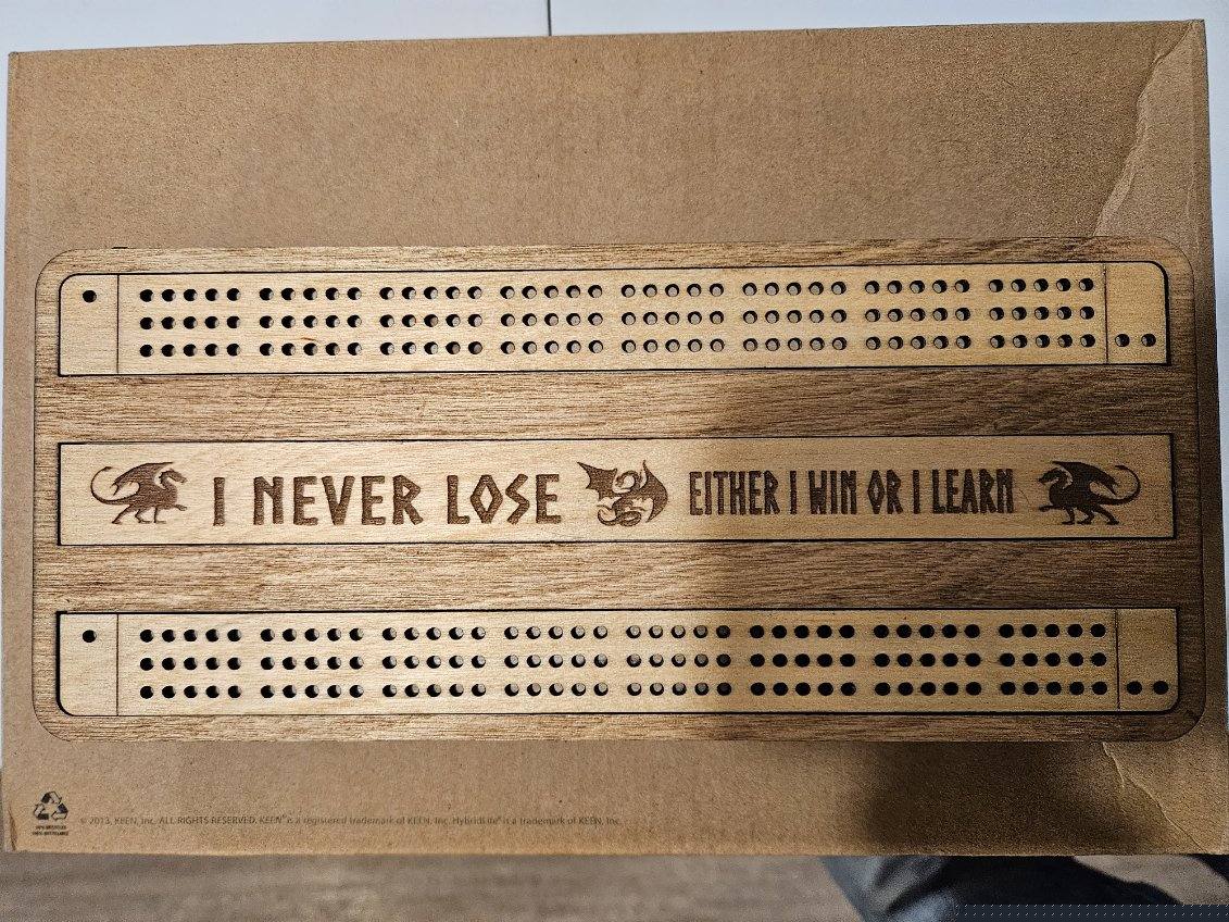 Custom cribbage board