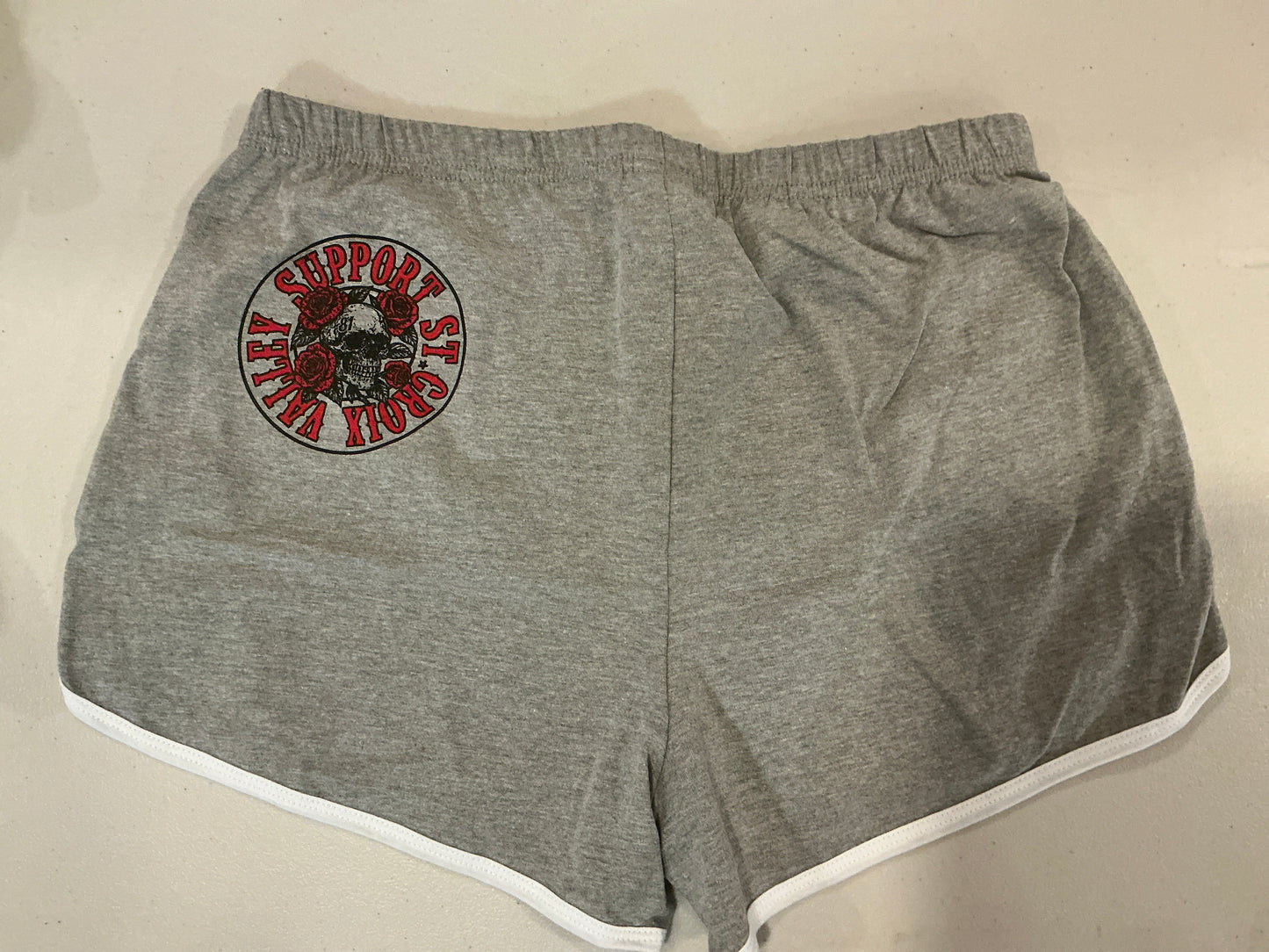 # 14 Skull Roses booty shorts